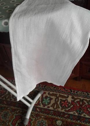 Вафельное белоснежное хлопковое кухонное полотенце винтаж ссср