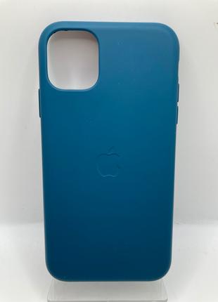 Чохол IPhone 11 silicon case orig linen blue