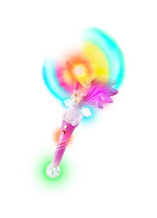 Волшебная палочка-единорог светящаяся с музыкой, перезаряжаемая
