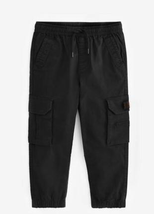 Черные брюки-карго джоггеры h&amp;m на мальчика 9-10 лет