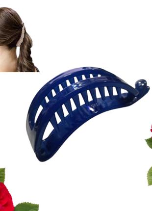 Шпилька банан для волосся Fashion 7.8 см синій