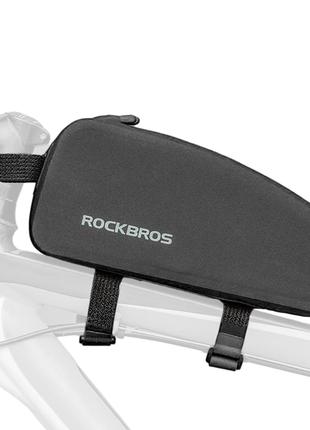 Велосипедная сумка на раму велкро ROCKBROS AS-021-1 Черный