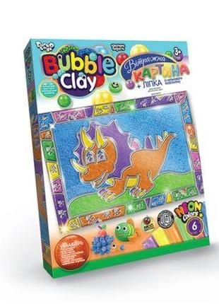 Вітражна картина Bubble Clay "Динозавр"