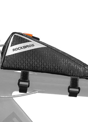Велосипедная сумка на раму велкро светоотражающая ROCKBROS B57...