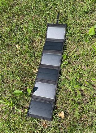 Портативна сонячна панель  20 w зарядка для рацій, планшетів а...