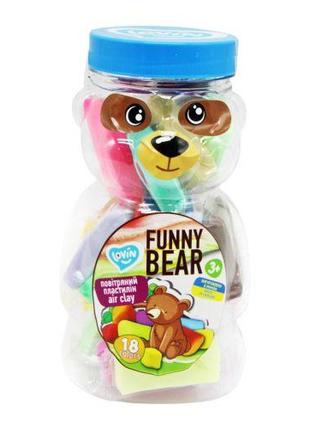 Набір для ліплення "Funny Bear" із повітряним пластиліном ТМ L...