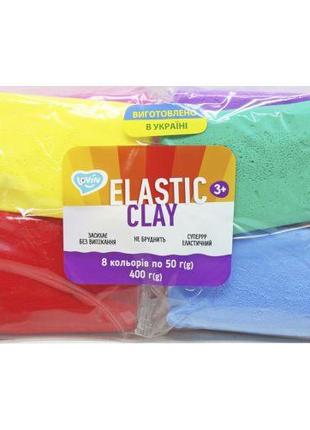 Набір повітряного пластиліну "Elastic Clay", 8 кольорів