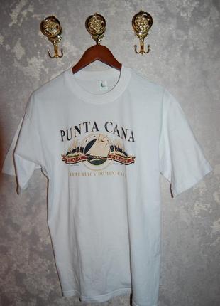 Крута бавовняна футболка punta cana dominicana, оригінал, xl