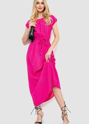 Платье в горох, цвет розовый, размер L, 214R055-1
