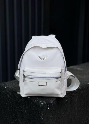 Женский рюкзак re-nylon small backpack white