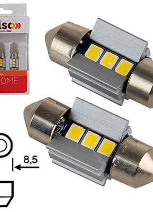 Лампа PULSO/софитные/LED SV8.5/T11x28mm/3 SMD-2835/9-18v/210Lm...