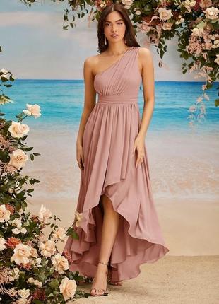 Вечернее платье платье розовое женское shein
