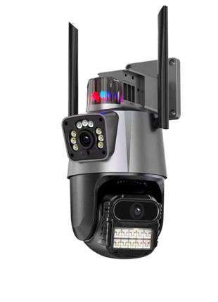 Поворотная уличная камера видеонаблюдения ip для охраны Dual L...