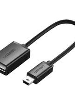 Переходник адаптер Ugreen Mini USB to USB OTG 0.12м Black (US249)