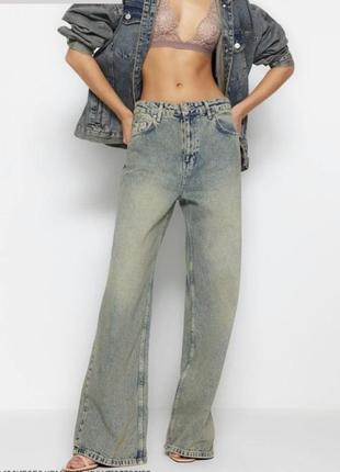 Фирменные прямые джинсы motor jeans на высокую девушку