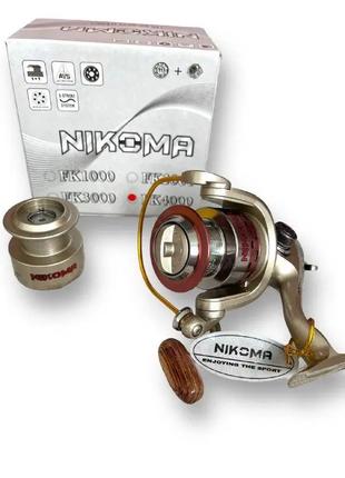 Карповая катушка NIKOMA FK4000 11+1 шарикоподшипников