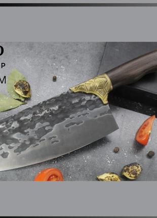 Кухонный нож топор для мяса 35см , универсальный профессиональ...