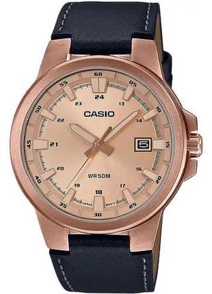 Часы Casio MTP-E173RL-5AVEF. Розовое золото