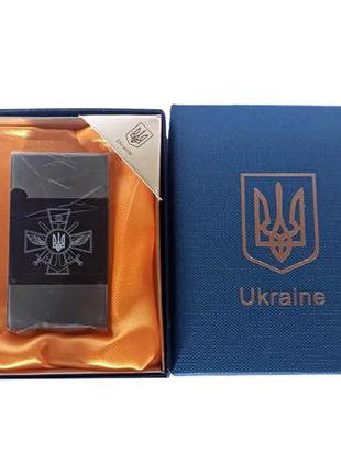 Зажигалка газовая Украина (Подарочная коробка, турбо пламя) HL...