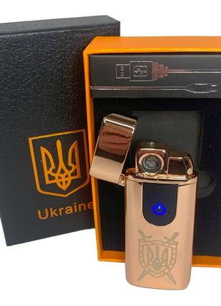 Электрическая и газовая зажигалка Украина с USB-зарядкой HL-43...