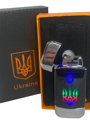 Дуговая электроимпульсная зажигалка с USB-зарядкой Украина LIG...