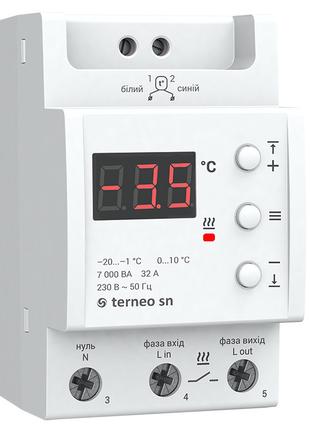 Терморегулятор Terneo SN на 32 ампера для снеготаяния