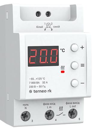 Терморегулятор Terneo RK на 32 ампера для электрокотлов