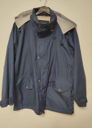 Куртка ветровка мужская синяя, размер м - l.