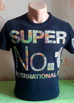 Крутая футболка superdry с ярким принтом, made in turkey, ориг...