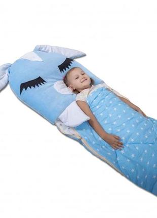 Детский спальный мешок-трансформер зайчик s - 120 х 60 см.