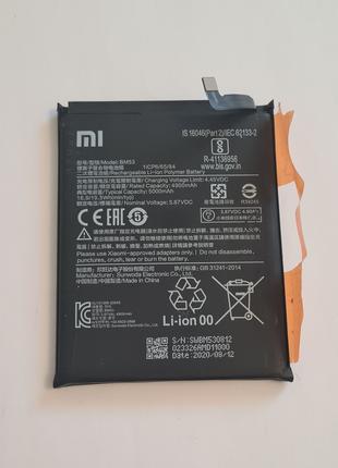 Аккумулятор б.у. оригинал XIAOMI mi Note 10t pro BM53