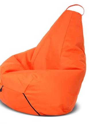 Кресло-груша оранжевая детская 60х90