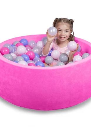 Бассейн для дома сухой, детский, розовый - ассорти 80 см