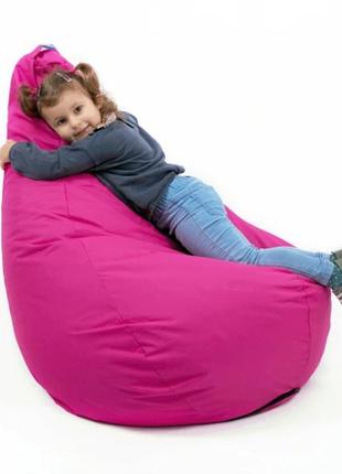Кресло-груша розовая детская 60х90