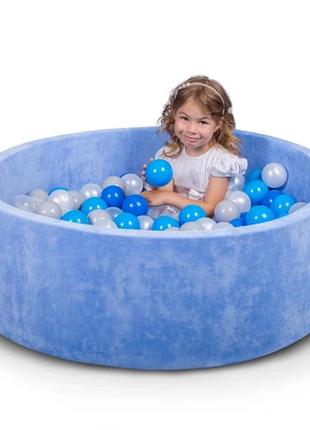 Бассейн для дома сухой, детский, синий - ассорти 80 см
