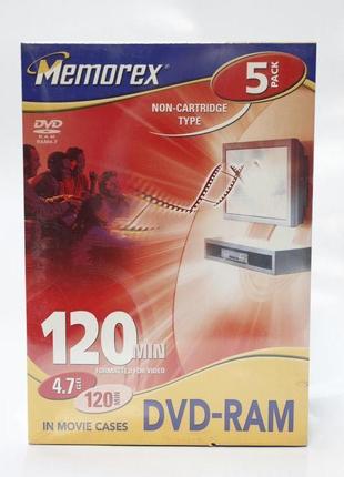 Диски Memorex DVD-RAM 5шт