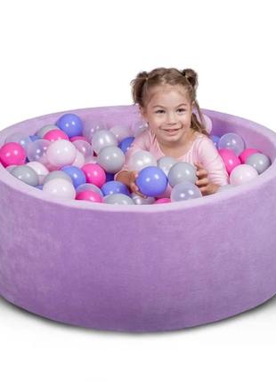 Бассейн для дома сухой, детский, фиолетовый - ассорти 80 см