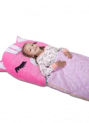 Детский спальный мешок-трансформер котик s - 120 х 60 см.