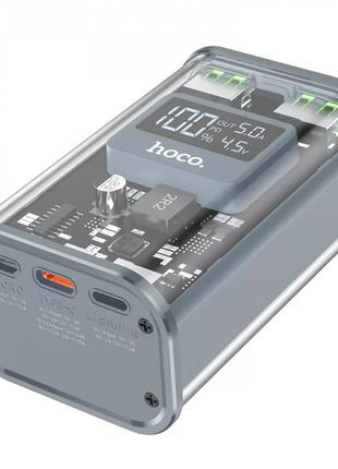 Зовнішній акумулятор Power Bank Hoco J105 10000 mAh 22.5W Grey