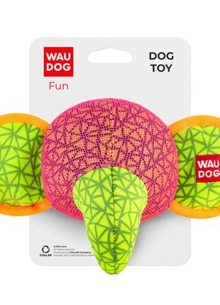 Игрушка для собак WAUDOG Fun, "Слон", Ш 20 см, Д 14 см розовый