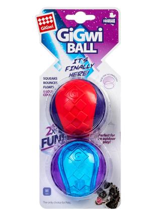 Игрушка для собак Два мяча из пищалки GiGwi Ball, TPR резина, ...