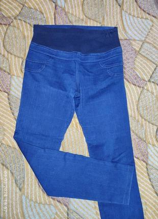 Синие джинсы для беременных vilajio maternity