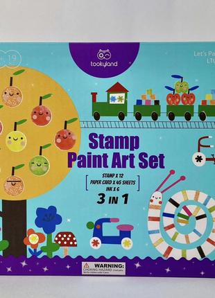 Творческий набор Штампы Tookyland Stamp Paint Art Set (19 эл.)