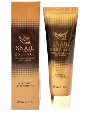 3w clinic snail all in one essence 60ml есенція з муцином равлика