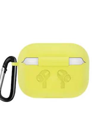 Чехол Silicon для AIRPODS PRO PROTECTIVE CASE / Желтый