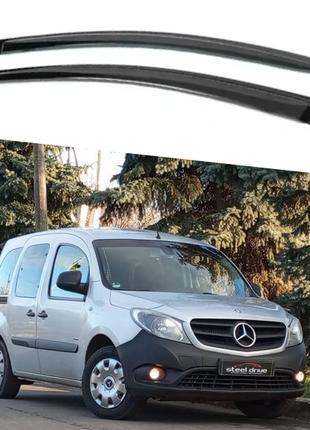 Дефлекторы окон, ветровики на Mercedes Citan 2013 - (скотч) AV...