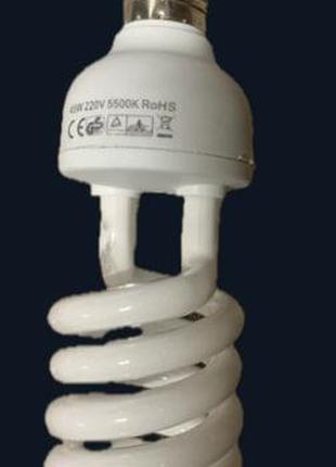 Флуоресцентная лампа E27 45W 5500К для студийного освещения