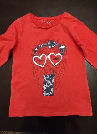 Реглан, футболка з длинными рукавами на девочку 9-10 лет