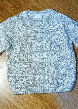 Теплый вязаный свитер f&amp;f. 12-18 мес. рост 86-92 см.