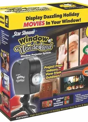 Уличный лазерный проектор SUNROZ Wonderland Window Projector н...